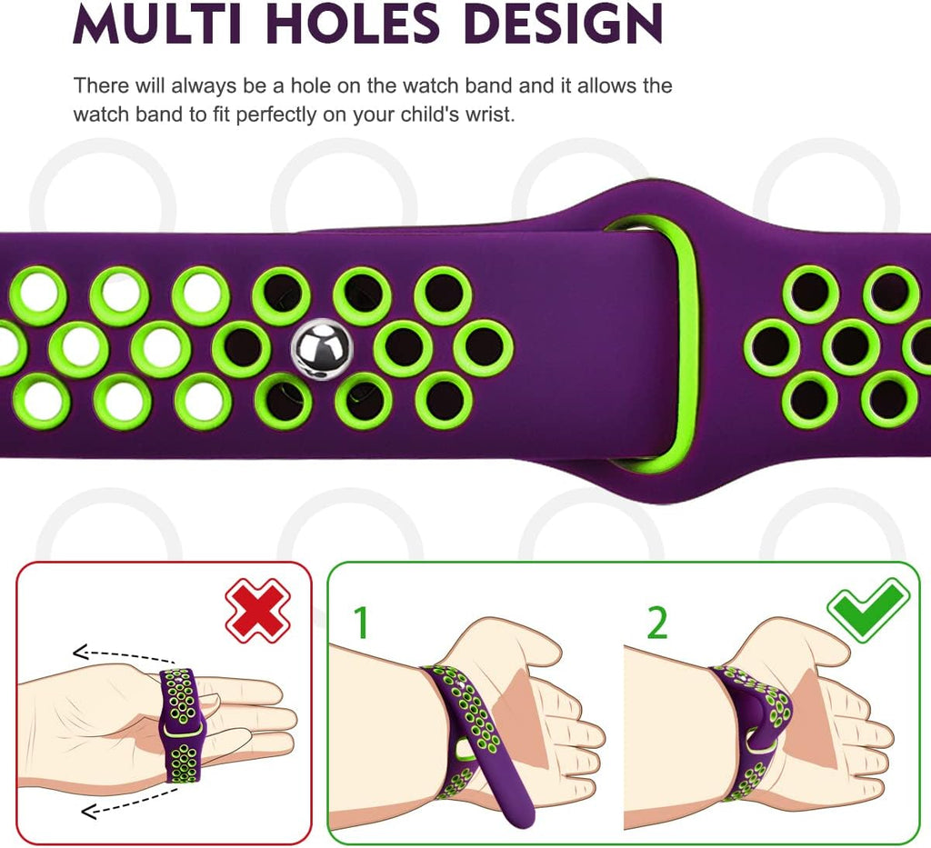 Gizmo Watch Band Replacement for Kids, Breathable Soft Silicone Smartwatch Band Compatible with Gizmo Watch 2 / Gizmo Watch 1