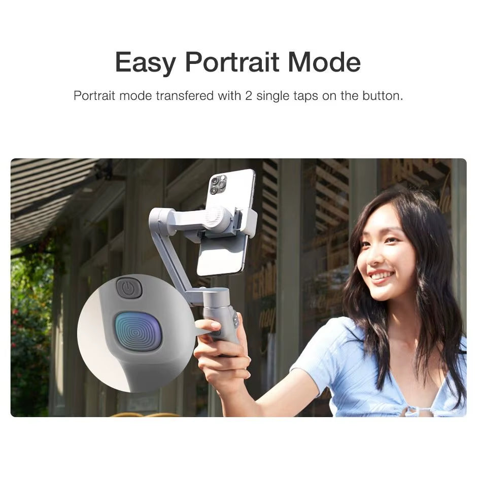 Official SMOOTH Q3 Portable Phone Gimbal 3-Axis Handheld Stabilizer for Iphone 14 Pro Max /Huawei/Xiaomi