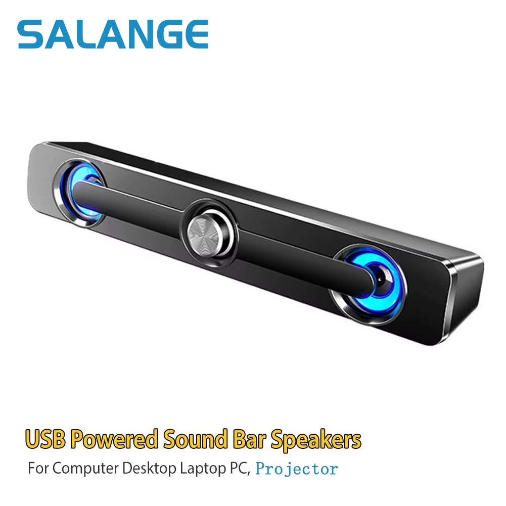Sound Bar Bluetooth USB Wired Speakers Bar Stereo Speaker for Projector PC Laptop Phone Computer 3.5Mm Aux Speaker