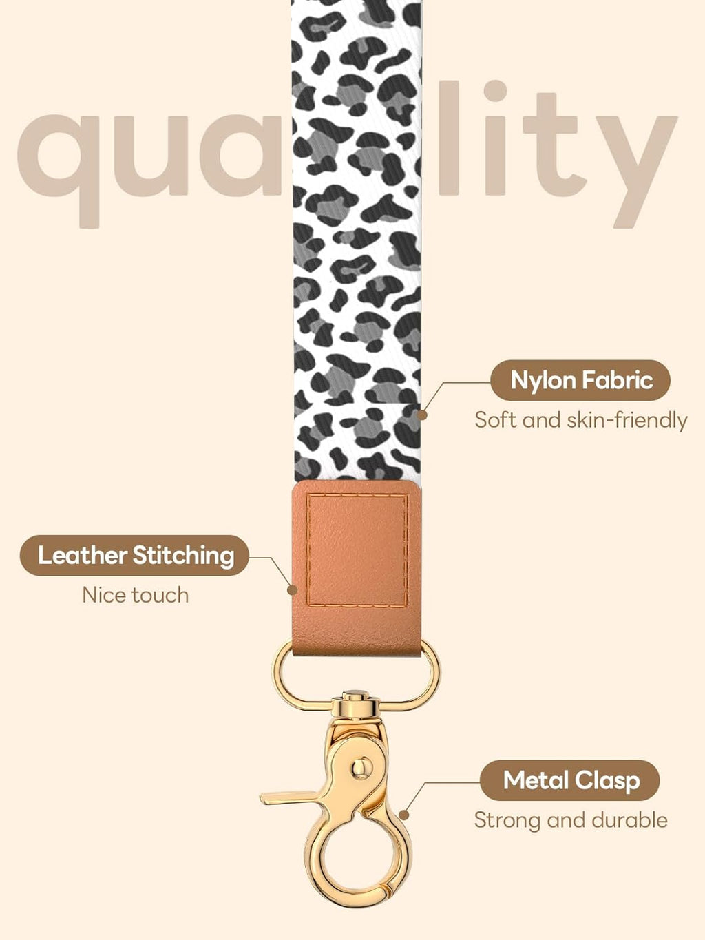 Wristlet Keychain for Women and Men, Key Chain Holder, Wrist Lanyard for Keys