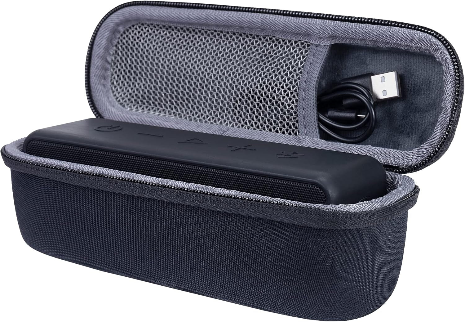 Hard Case Compatible with Anker Soundcore/Soundcore 2 / Motion B Portable Outdoor Sports Bluetooth Speaker (Black)