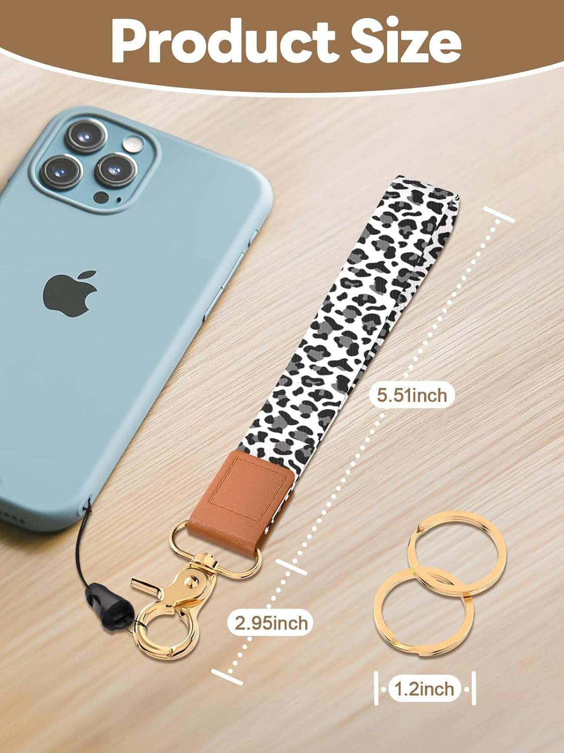 Wristlet Keychain for Women and Men, Key Chain Holder, Wrist Lanyard for Keys