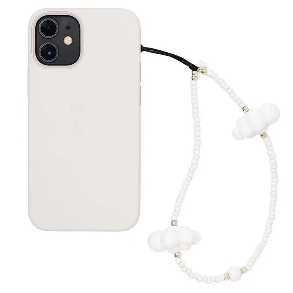KKBEAD Blue Sky & White Clouds Phone Charm Strap Jewelry New Kpop Phone Accessories Telephone Chain Cellphones Lanyard