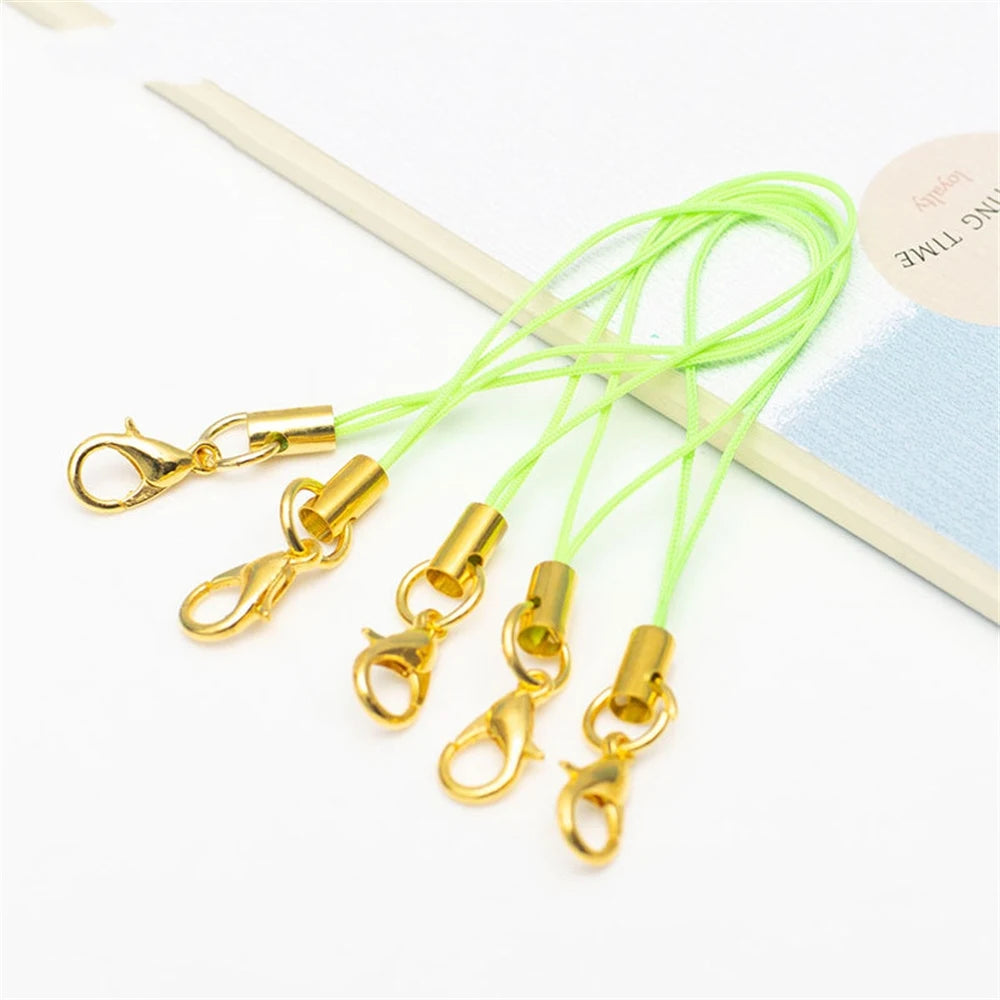 10/50pcs Lanyard Lariat Strap Cord Clasp Rope Keychains Cellphone Hook Keyring Bag Accessories Key Ring Making Supplies Material