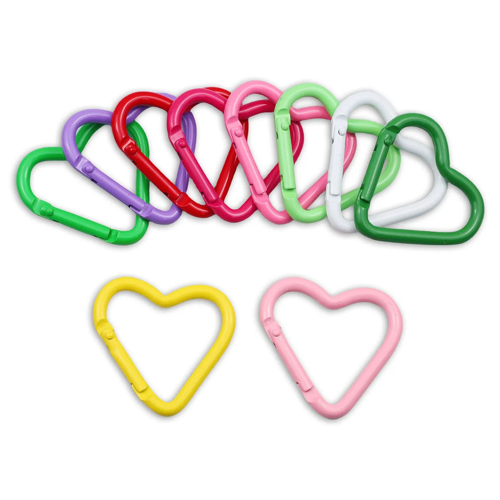 Peach Heart Baked Lacquer 44mm Spring Clip 1~20pcs Keychain for Jewelry Making Key Chain Cell Phone Chain Pendant DIY Accessorie