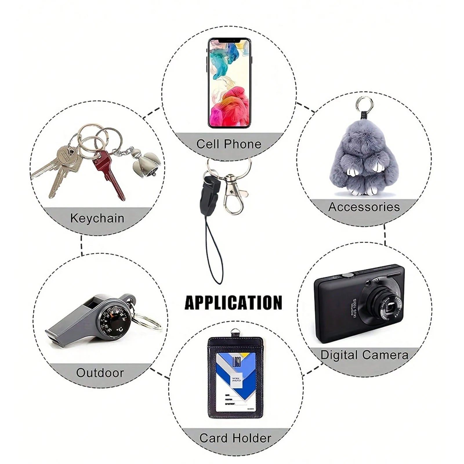 Cell Phone Lanyard Color Flower Neck Lanyard for ID Card Holder Cute Daisy Polyester Lanyard Necklace Accessories Gift