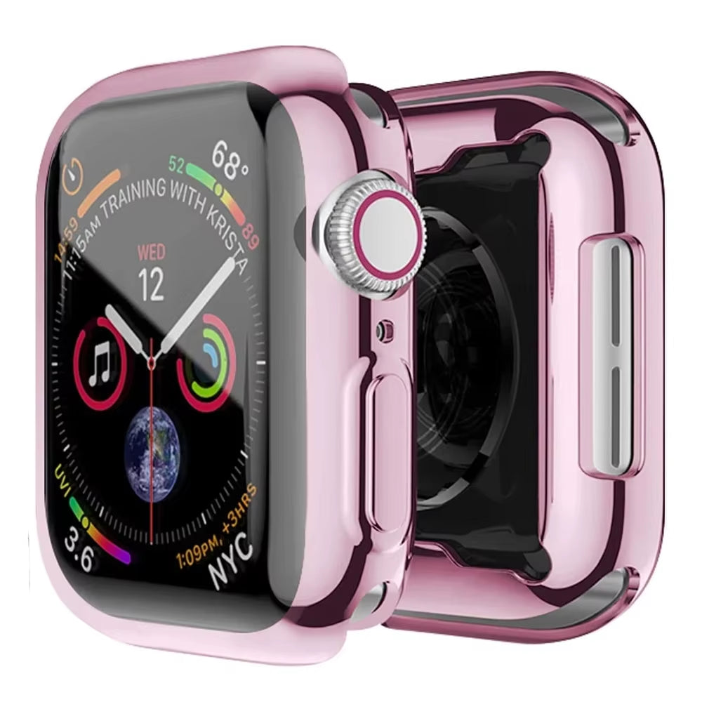 Screen Protector for Apple Watch Ultra 3 2 49 41 44 40 45 46 42Mm TPU Bumper Cover Case for Iwatch Series 11 10 9 8 7 SE 6 5 4