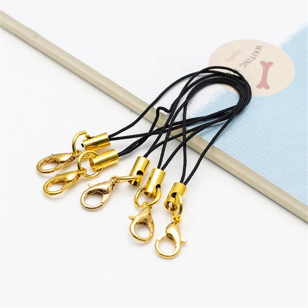 10/50pcs Lanyard Lariat Strap Cord Clasp Rope Keychains Cellphone Hook Keyring Bag Accessories Key Ring Making Supplies Material