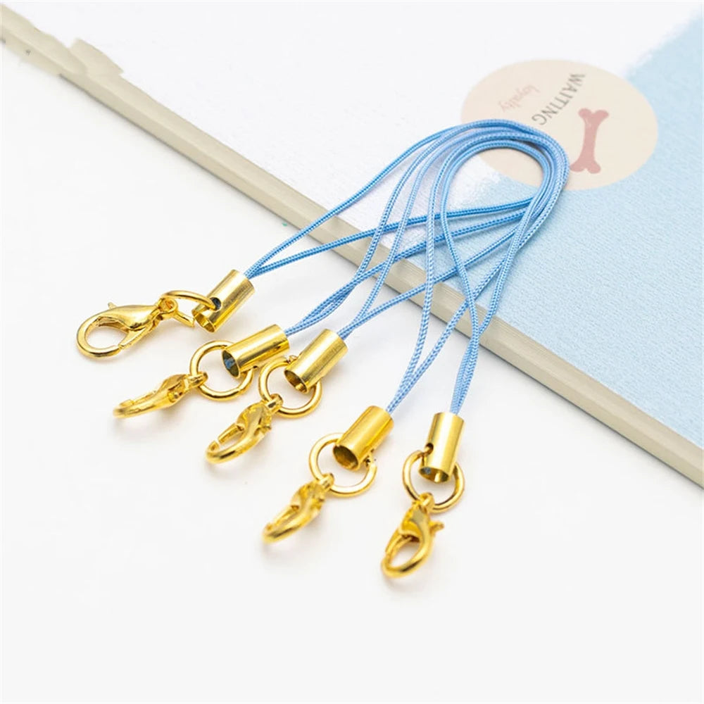 10/50pcs Lanyard Lariat Strap Cord Clasp Rope Keychains Cellphone Hook Keyring Bag Accessories Key Ring Making Supplies Material