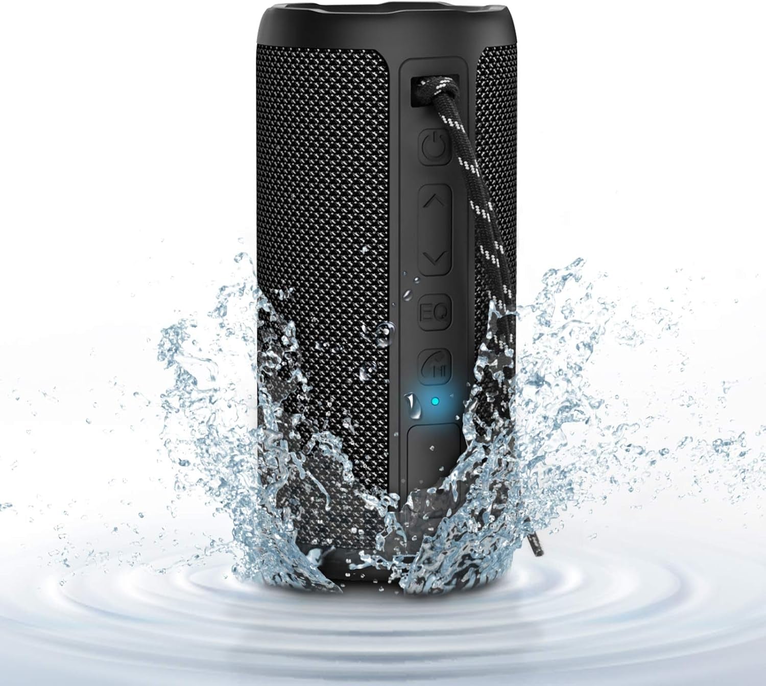 Portable Bluetooth Speakers with Colorful Lights, IPX7 Waterproof Wireless 20W Speaker, Outdoor Sports Speakers with Bluetooth 5.0, 20H Playtime, Deep Bass, TWS Pairing, for Home, Party