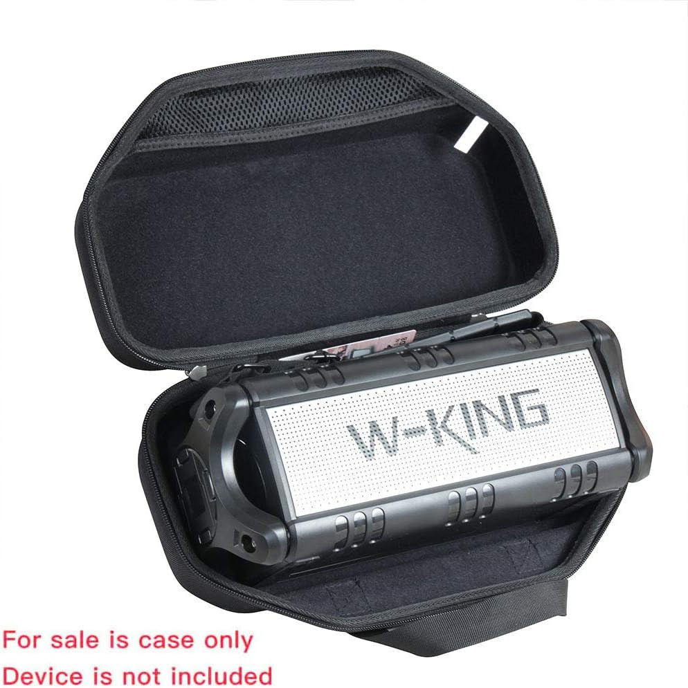 Hard Travel Case for W-King 90W Max Wireless Bluetooth Speakers (Black)