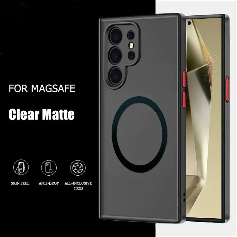 Magnetic Case For Samsung Galaxy S26 S25 S24 S23 S22 S21 S20 Ultra Plus Phone Cases For Samsung S25 EDGE S24 S23 S21 FE Cover