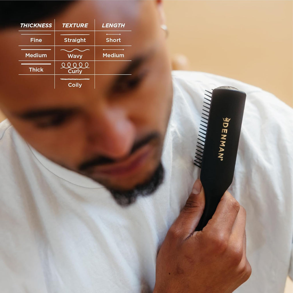 D3 Original Curl Definer & Styler, Curly Hair Brush for Women & Men – 7 Row Detangling & Curl Defining Brush for Smooth Defined Curls - a Precision Styling Brush for Straight Hair