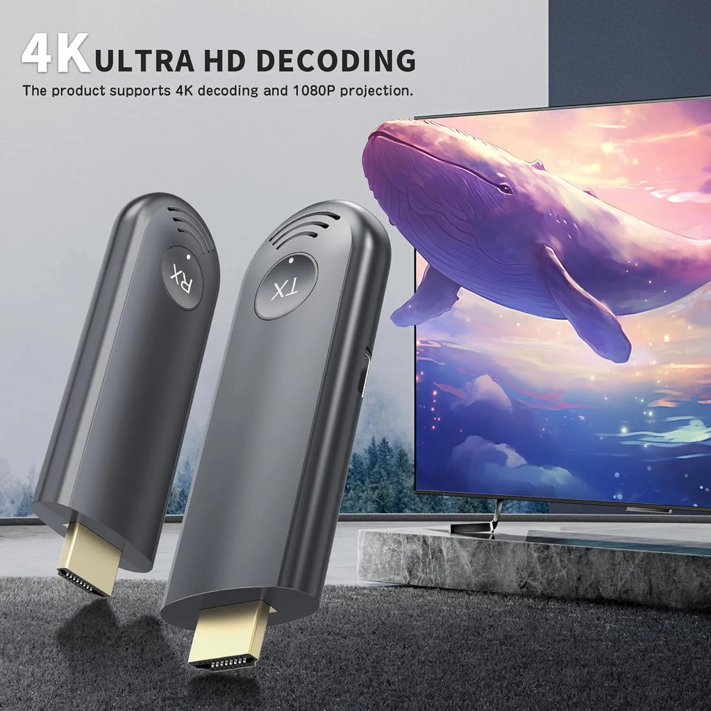 Laptop Wireless HD-MI Channel Stereo Receiver with Plug & Play and HD-MI