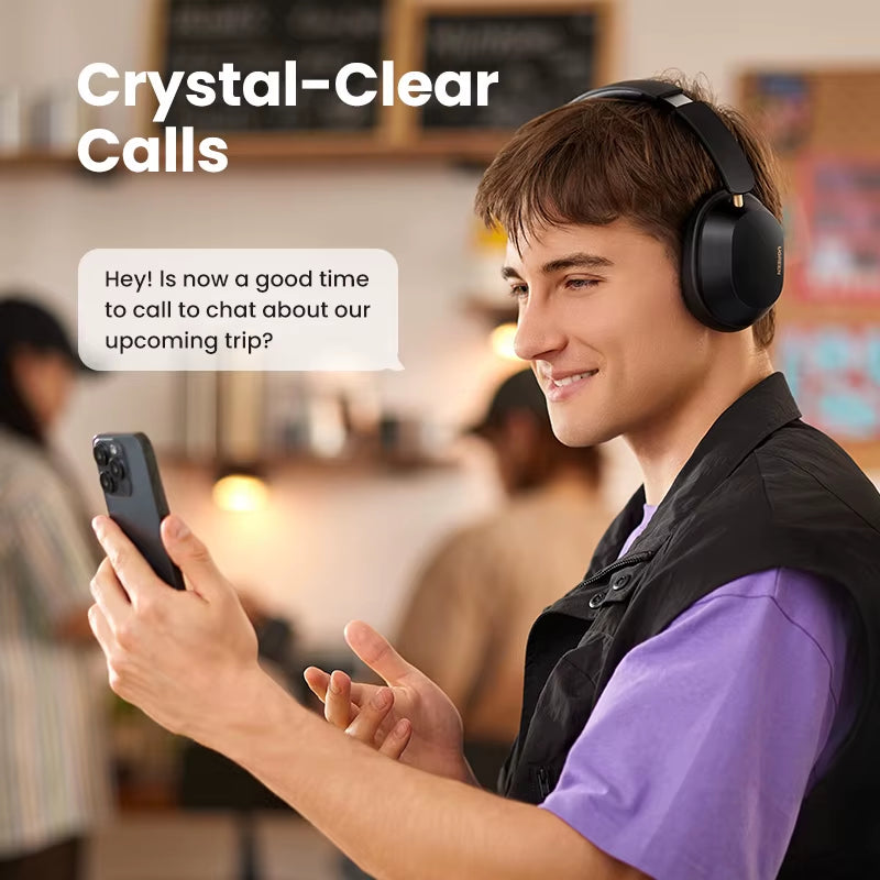 Max5C Wireless Bluetooth Headphones ANC 43Db Active Noise Cancellation Hi-Res LDAC 75H Spatial Audio Earphones Headset