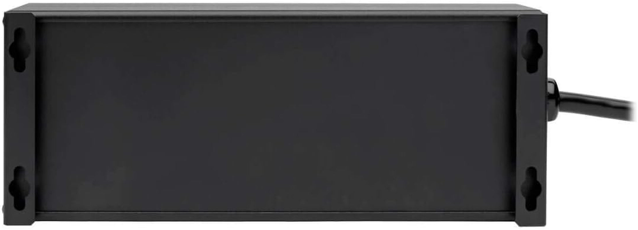 Isobar 6 Outlet Surge Protector Power Strip with 2 USB Charging Ports,10Ft Long Cord, Right-Angle Plug, Metal, 3840 Joules,Lifetime Limited Warranty & $50K Insurance (Ibar6Ultrausbb)Black