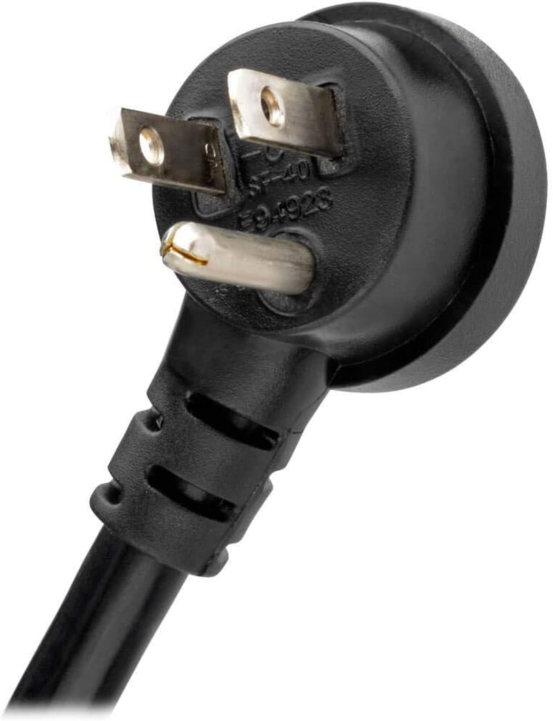 Isobar 6 Outlet Surge Protector Power Strip with 2 USB Charging Ports,10Ft Long Cord, Right-Angle Plug, Metal, 3840 Joules,Lifetime Limited Warranty & $50K Insurance (Ibar6Ultrausbb)Black