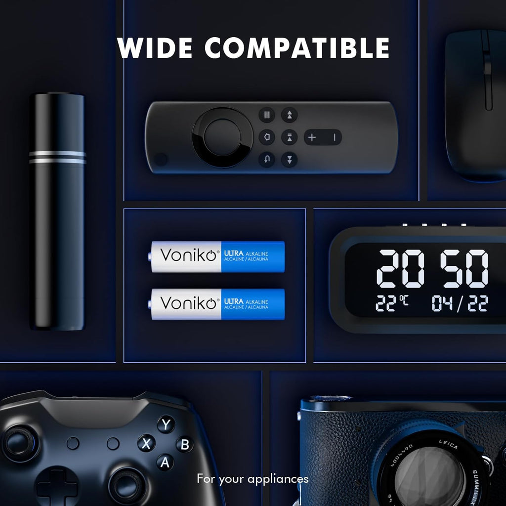 Ultra AAA Batteries 24 Pack - Alkaline Triple a Battery, Ultra Long-Lasting for All Your Devices, 10-Year Shelf Life, Leak-Proof & Mercury-Free