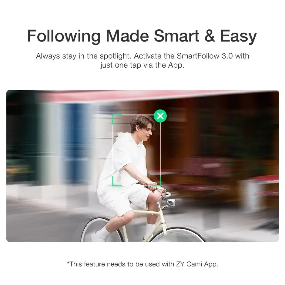 Official SMOOTH Q3 Portable Phone Gimbal 3-Axis Handheld Stabilizer for Iphone 14 Pro Max /Huawei/Xiaomi