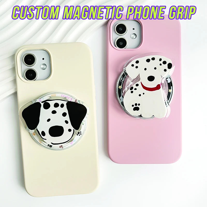 Magnetic phone grip Tok cell phone holder foldable expanding phone stand mobile accessories for iPhone Huawei finger bracket